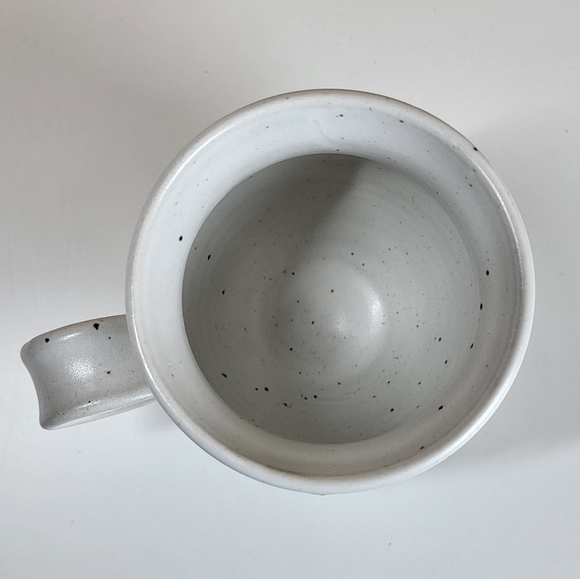 10oz White Speckled Floral Pottery Mug - Picture 8 of 10